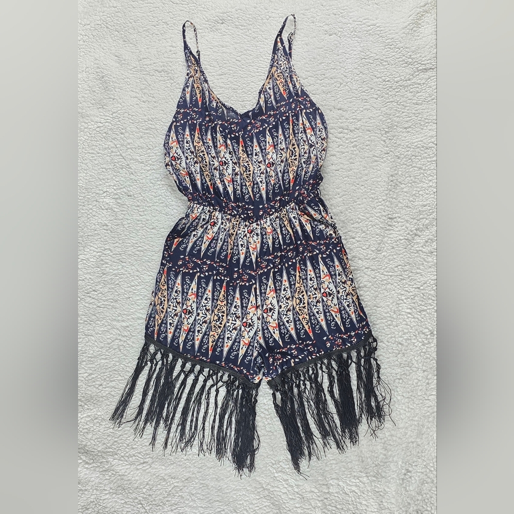 Boho Romper With Pockets Size S